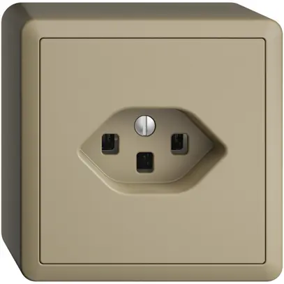 Presa AP EDIZIOdue T23 16A sand, con morsetti innest. 