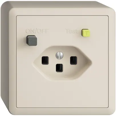 Prise AP EDIZIOdue T23 FI 30mA crema 