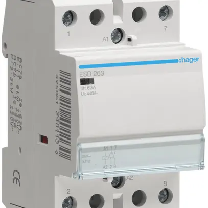 Contacteur AMD Hager ESD 24VAC 2 fermeur 63A 3UM 