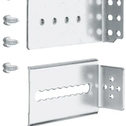 Manico di montaggio Hager univers N per guida DIN abbassamento max.145mm 2 pezzi 