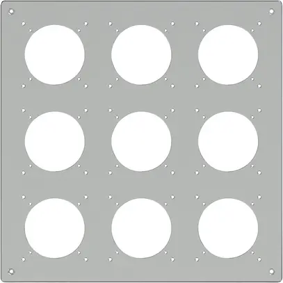 Intestazione INC ELEMENT SNAPFIX® 3×3 325×325mm alluminio 