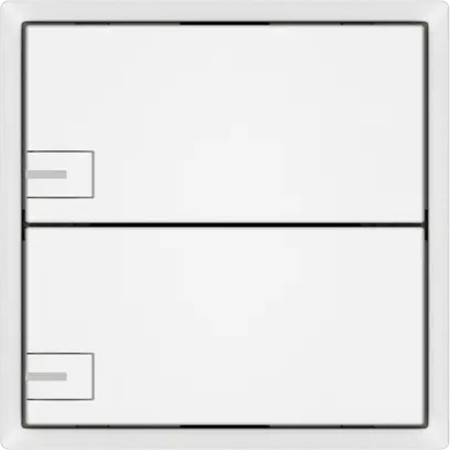 Pulsante universale EDIZIO.liv UNI SNAPFIX® c.LED RGB 2× com.1T bi 