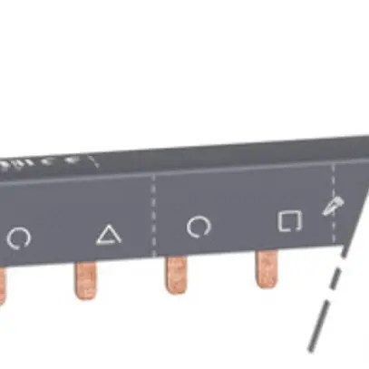 Barre collectrice Schneider Electric 3L+N 57 modules 100A 