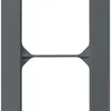 Cadre de recouvrement ENC kallysto.trend 2×1 anthracite 94×154mm 