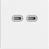 Presa USB 18W 2×tipo C Feller EDIZIOdue F 230V 3600mA bianco 