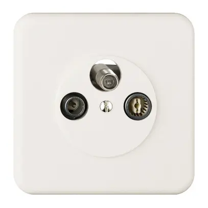 Prise d'antenne ENC SAT DB52 blanc Standard avec IEC/F 