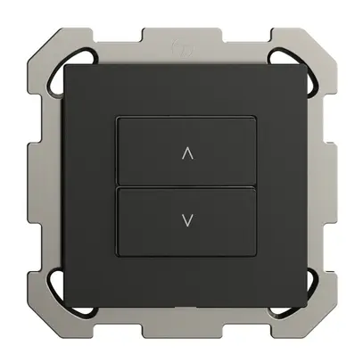 Stazione secondaria INC 1K/2T per interruttore tapparelle Edue Wiser nero 