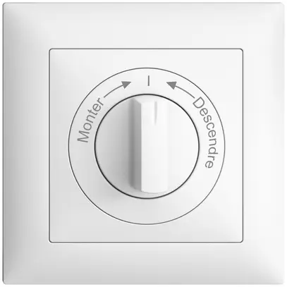 Kit frontale Monter->I<- Descendre EDIZIOdue 88×88mm bianco 