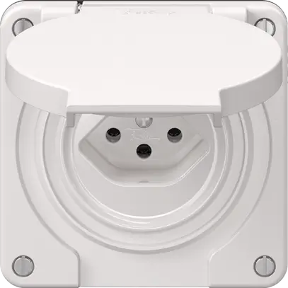 Presa NEVO N.CO, 1×T13, IP21, bianco 