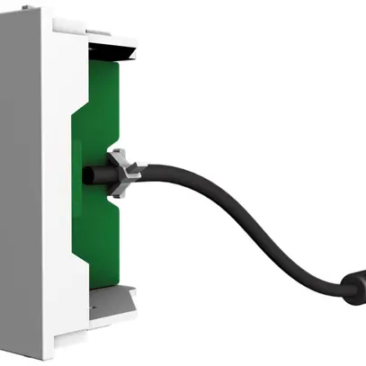 Module Jack Cecoflex pour système de montage AV, 3.5mm f/f, câble, blanc 