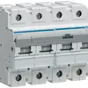 Disjoncteur Hager MCB 4P 400V type C 40A 6UM 