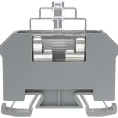 Morsetto di sicurezza Woertz 10mm² con portafusibile grigio 