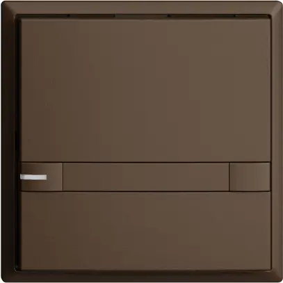 Poussoir ENC KNX 1× EDIZIOdue colore coffee RGB avec LED avec insert papier 