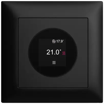 Thermostat d'ambiance ENC EDIZIOdue 230VAC 4…30°C 88×88mm noir 