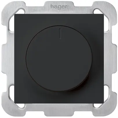 Variateur rotatif station secondaire ENC Hager kallysto schwarz 