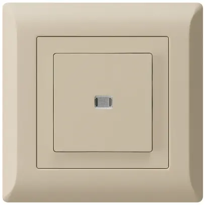 Interrupteur poussoir lumineux ENC kallysto.line 6/1P beige 