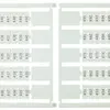 Bezeichnungsschildchen 6×12mm 10×11…20, 5 Kart. zu 100 