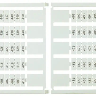 Etichetta di marcaggio 6×12mm 10×11…20, 5 carte da 100 