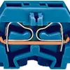 Borne WAGO 2L 2.5mm² bleu 