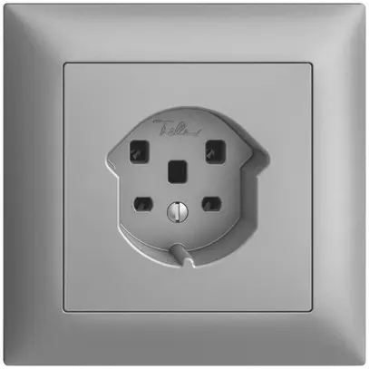 Prise ENC EDIZIOdue T25 16A silver, bornes à vis 