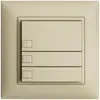 UP-Taster KNX 3-fach EDIZIOdue vanille RGB mit LED 