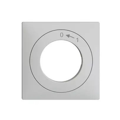 Kit frontal EDIZIOdue 0<-1 gris clair 60×60mm pour contact pivotant 