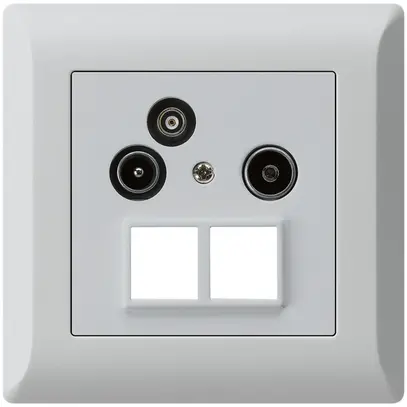 Presa antenna INC R/TV/dati kallysto.line HMS 2GHz 19db grigio chiaro 