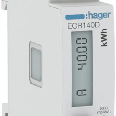 Contatore energia AMD HA ECR140D 1P diretto 40A Modbus MID import+export 0T+2T 