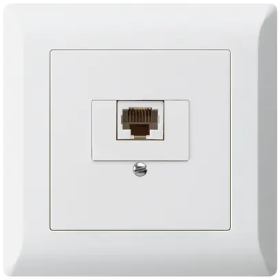 Presa di raccordo INC kallysto.line 1×RJ45u bianco 
