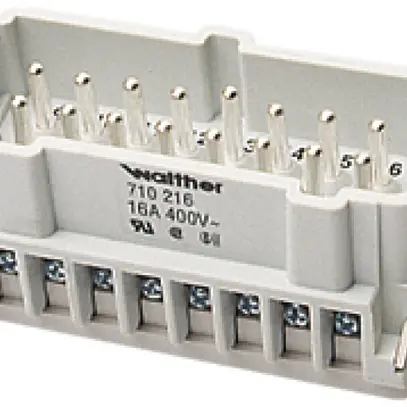 Interno di presa maschio B16 0.5…2.5mm², con protezione di filo 1…16 