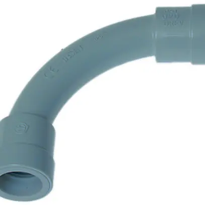 Equerre matière synthétique sans halogène M25 gris clair 