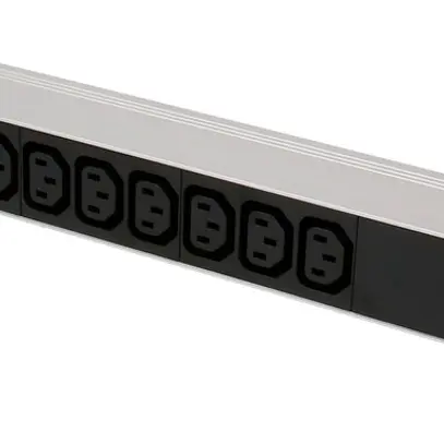 Presa multipla PDU 19" MH maxCONNECT 9×C13 1UA Td 3×1.5mm² 1×C14 3m alu/nero 
