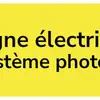 Warnaufkleber ELBRO Ligne électrique Système photovoltaïque 90×25mm gelb 