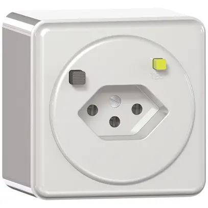 AP-FI-Steckdose CLASSIC T13 30mA weiss 