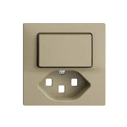 Kit frontal EDIZIOdue sand 60×60mm T23, lum. latéral 