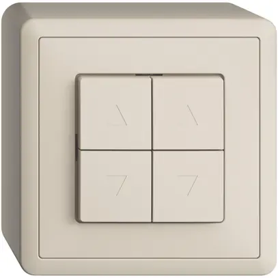 Poussoir pour stores AP EDIZIOdue crema 2 canaux 