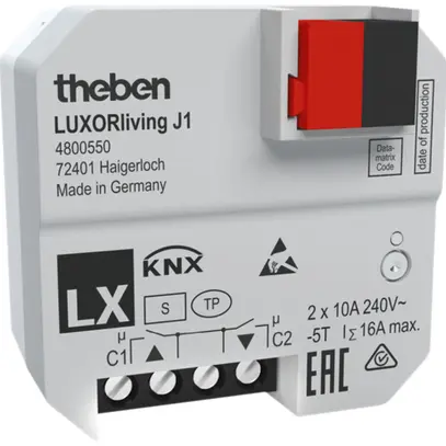 Attuatore di persiana KNX INS Theben LUXORliving 1-canale 