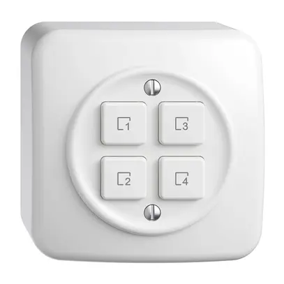 Pulsante scena AP 4 scene/4T Sdue Wiser bianco 