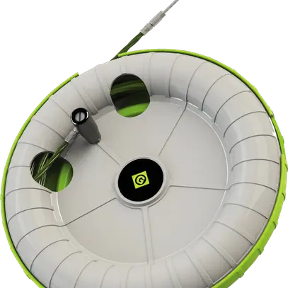 Appareil passe-fil Greenlee avec bande en polyester 25m 