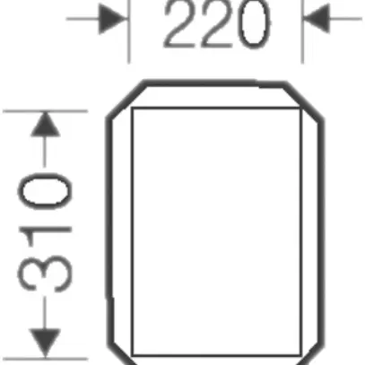Copertura chiuso grigio, per scatola apparecchio grd.2 Enystar 