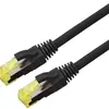 Patchkabel RJ45 ROLINE Stranded Kat.6A S/FTP AWG26 LSZH schwarz 2m 