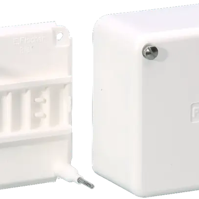 Scatola di derivazione AP Fixer 97×97×51 bianco senza morsetti 