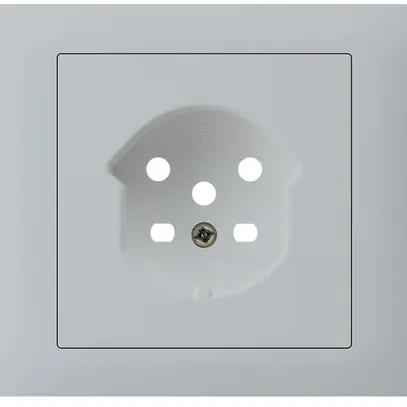 Kit frontale INS Hager kallysto per presa G3 1×T15 telaio innesto grigio chiaro 