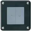 Pulsante per tapparelle KNX INC Hager BA robusto C doppio 86×86mm nero 