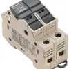 Borne fusible Weidmüller WSI /2 10×38 connexion à vis 25mm² TS35 beige 