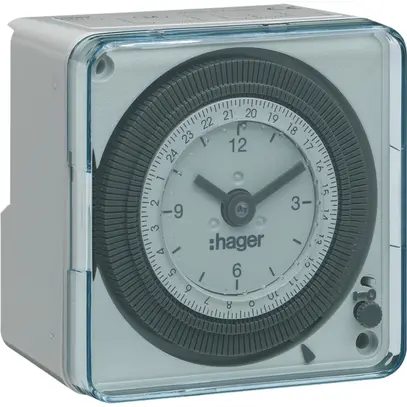 Timer AP Hager analogico giornaliero 1 canale 1 invertitore 16A riserva carica 