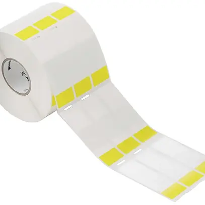 Étiquette pour marqueur de câble WM THM WO p.Ø4.8…19.4mm 76mm polyester jaune 