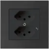 Prise ENC kallysto.pro 2×T13/1 noir avec sécurité enfants 