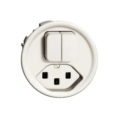 Combinazione FH 2×A-R/1L+T23 bianco 16A 