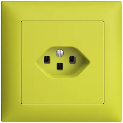 Presa INC EDIZIOdue T23 16A lemon, con morsetti innest. 